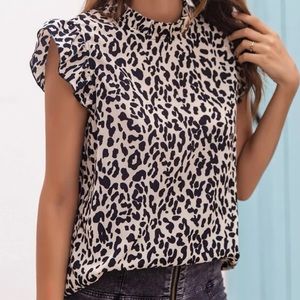 Leopard print blouse
